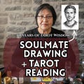 Future Soulmate Drawing and Psychic Tarot Reading, Future Husband or Wife Sketch Portrait, Twin Flame Love Reading