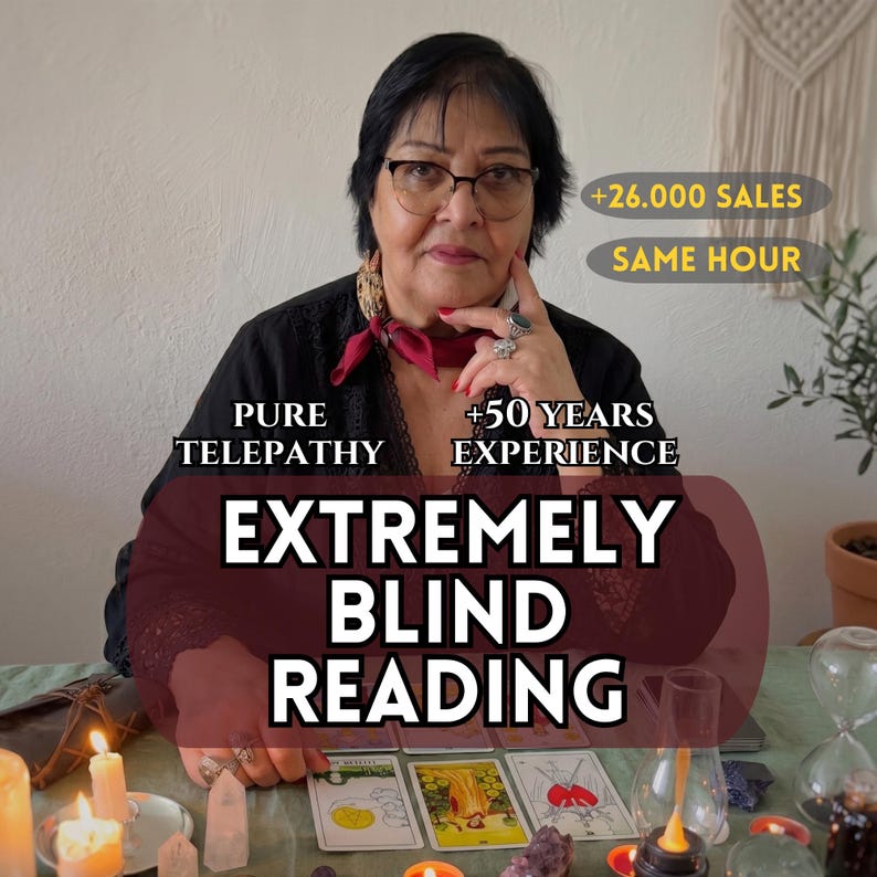 Lectura a ciegas a la misma hora, lectura sin preguntas, tarot psíquico, predicción del amor y futuro en general, guía espiritual intuitiva. imagen 1