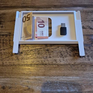 Spazio di archiviazione segreto - scomparto nascosto - cassaforte - cassetto segreto - deposito di denaro - nascondi Crypto Ledger Nano - regalo per la festa del papà