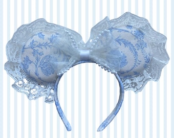 Muñeca Disney de 45 cm (18 pulgadas) con diadema de orejas de ratón Coquette azul claro