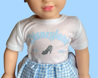 Camiseta de muñeca Disney de 18 pulgadas inspirada en Cenicienta