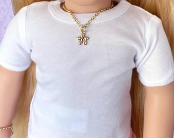 Collar de flores doradas para muñeca American Girl de 45 cm (18 pulgadas) inspirado en Rapunzel.
