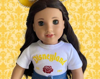 Disney 18 inch Doll T-Shirt Inspired by Beauty and the Beast Belle