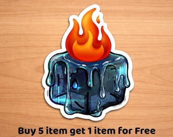 Ice Melting Sticker, Symbolic Freedom Vinyl Decal, Waterproof Nature Inspired Sticker, Subtle Anti ICE Sticker/Car Magnet