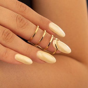 Adjustable Hypermobile Support Ring | Handmade Finger Splint Jewelry for Arthritis, Swan Neck Deformity Support, Gold Splint Knuckle Ring