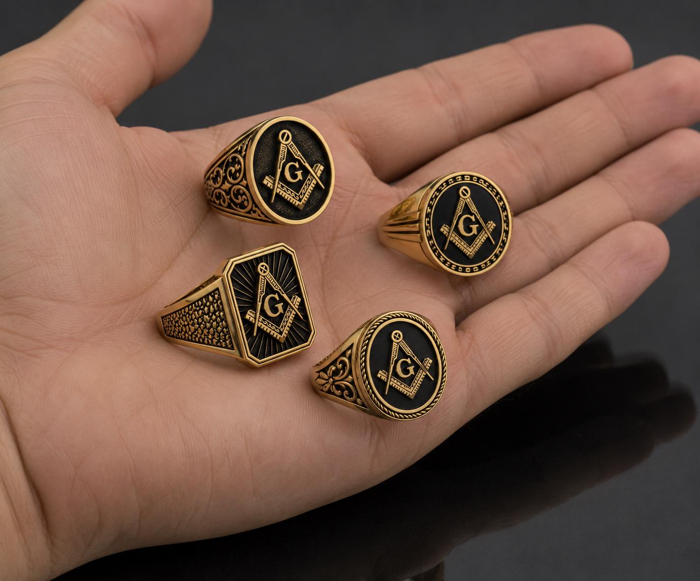 Vintage freemason rings - Etsy 日本