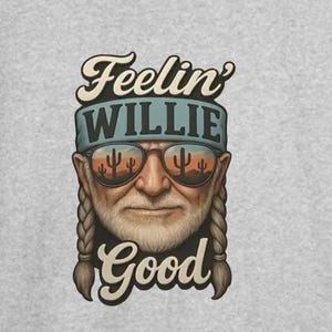 Willie Nelson feeling Willie good