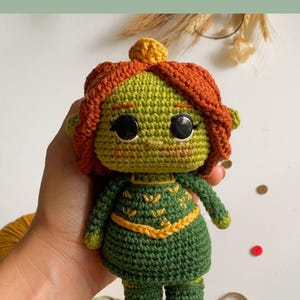 Princess Fiona Crochet Pattern | Amigurumi Shrek Doll PDF | Handmade Ogre Princess Pattern