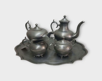 Italian Pewter Coffee Tea Service 5 pieces