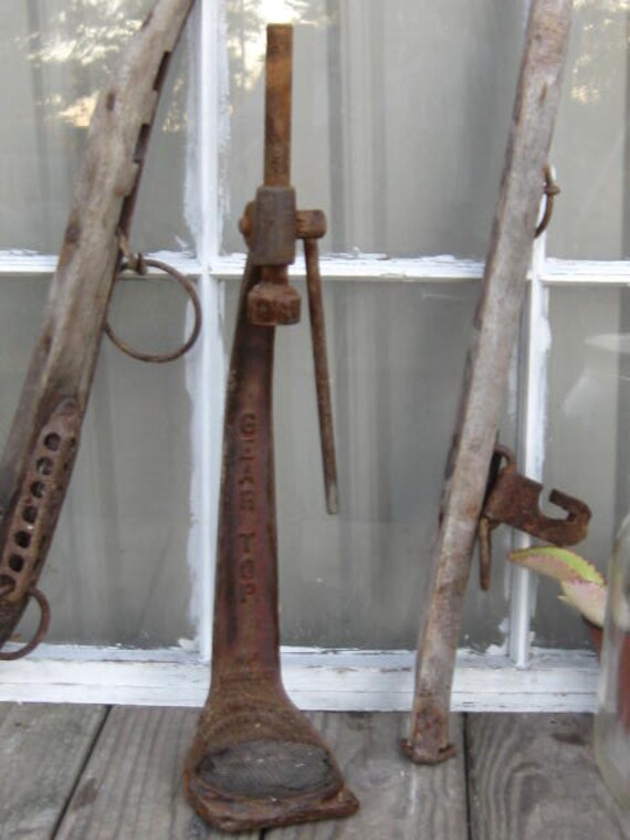 Items similar to Vintage Bottle Capper Cork Capper Cast Iron Hand Tool