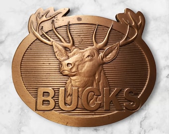 Bucks Brass Belt Buckle