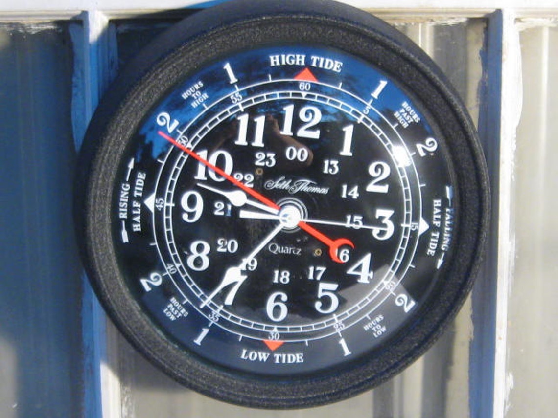 Seth Thomas Nautical Tide Clock Etsy