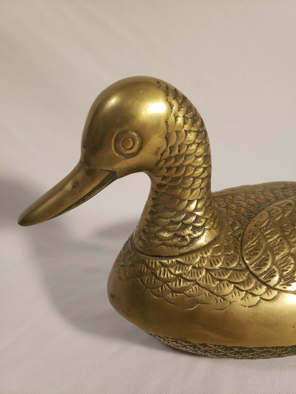 Vintage Mid Century Solid Brass Duck Dish by Leonard Silver Etsy