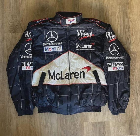 Mercedes-Benz West McLaren ジャケットF1ロゴ入り Limited Edition F1 Mclaren Vintage Racing Jacket.. Iconic and