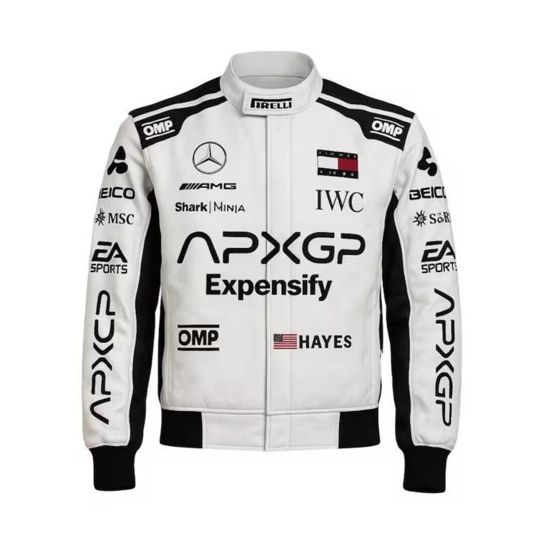 Brad Pitt 2025 APX GP Formula 1 Racing Jacket | F1 Movie Teamwear ...