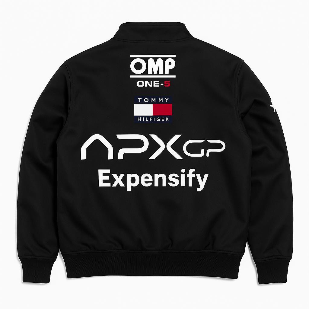 F1ジャケット Brad Pitt APXGP Racing Jacket F1 Style Mercedes AMG OMP Expensify