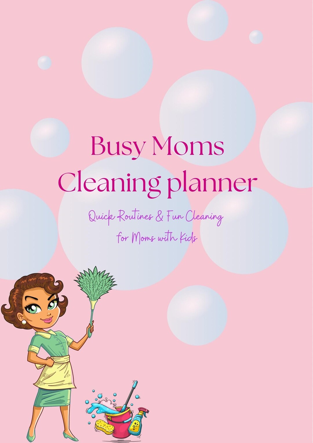 Busy Mom Cleaning Planner: Printable PDF, Daily & Weekly Routine - Etsy