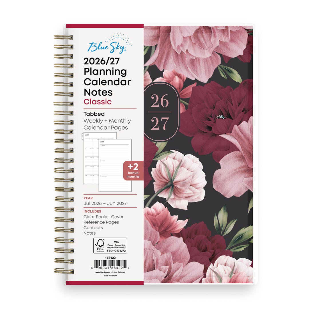 Kokonote A5 Academic Diary 2025-2026 Week To View - Caiman Gray