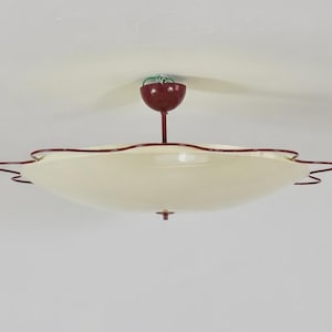 Mid-Century Flush Mount Uplight Ceiling Lamps from Filmcasino Vienna, 1950s