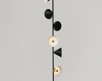 Modern Black Cone Floor Lamp: Mid-Century Standing Light