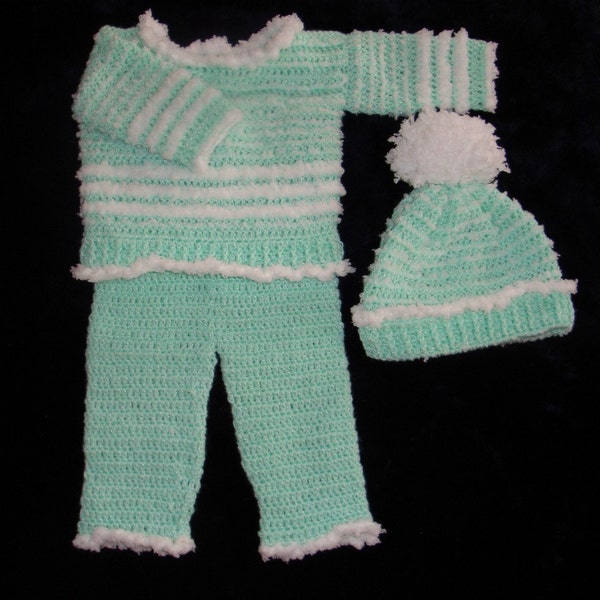 c crochet baby outfit