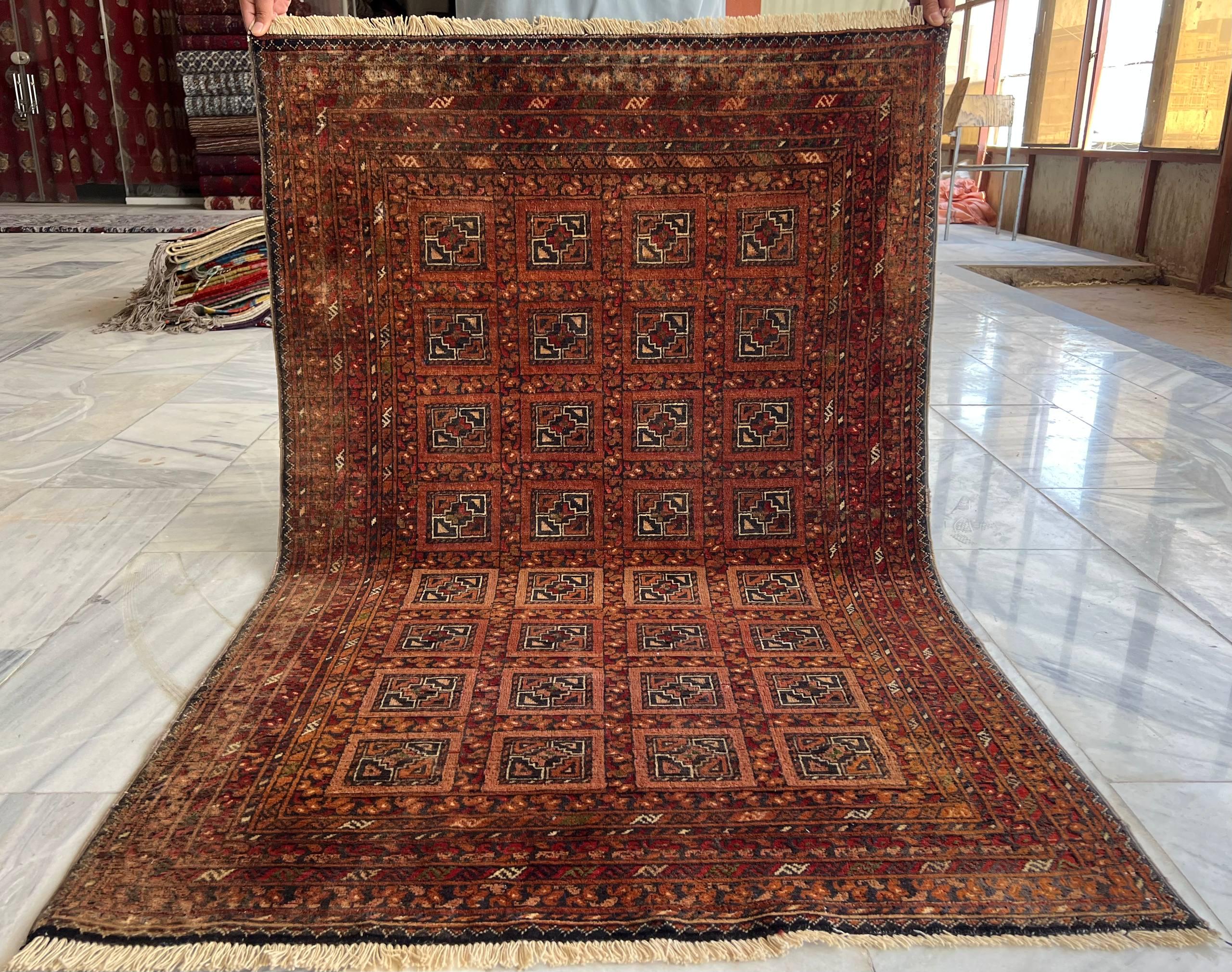 Antique Afghan Rug - Etsy
