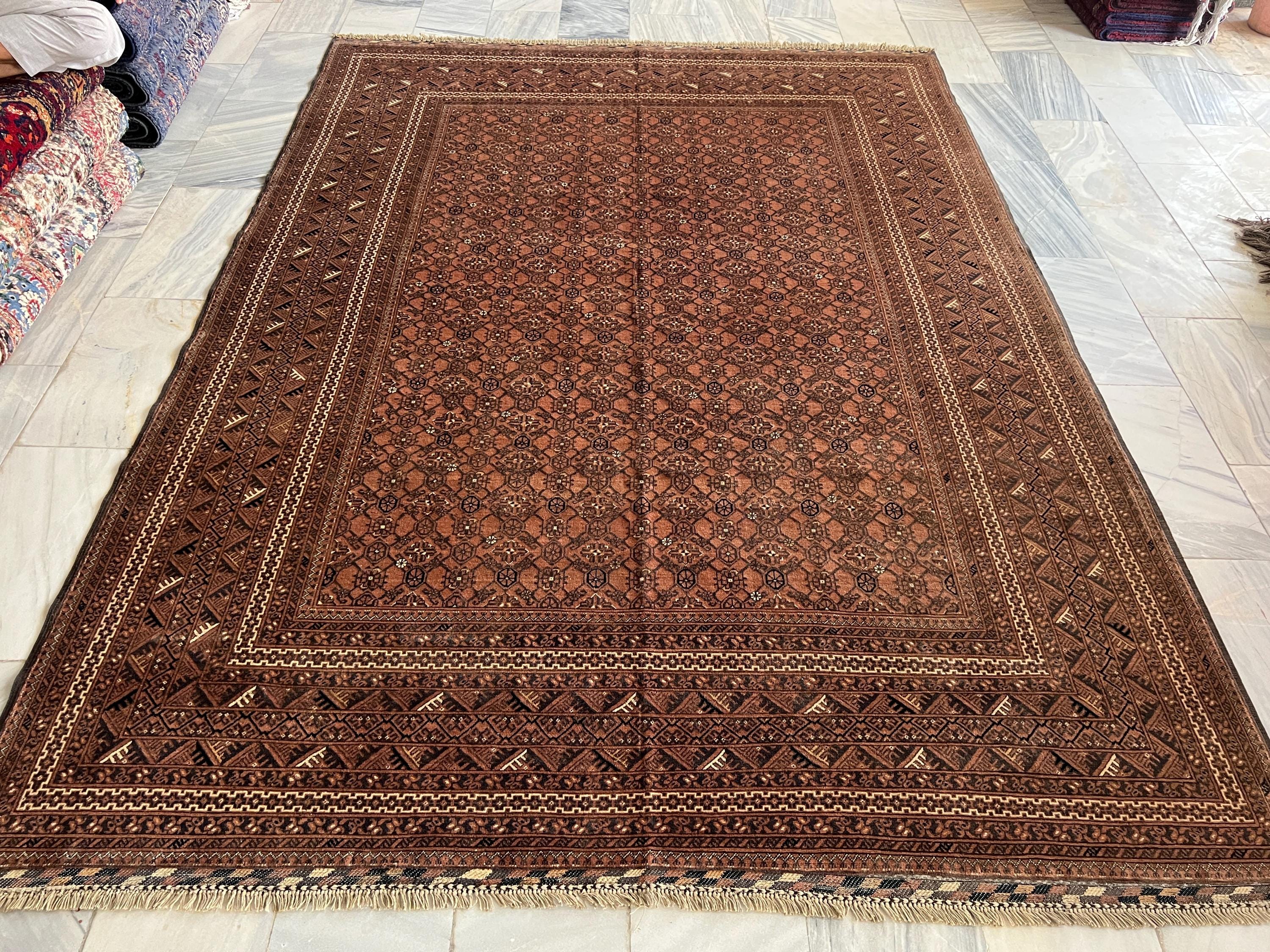 Antique Afghan Rug - Etsy