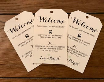 wedding bag tags