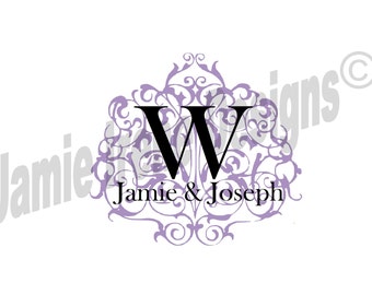 Custom Designed Wedding Monogram Digital File