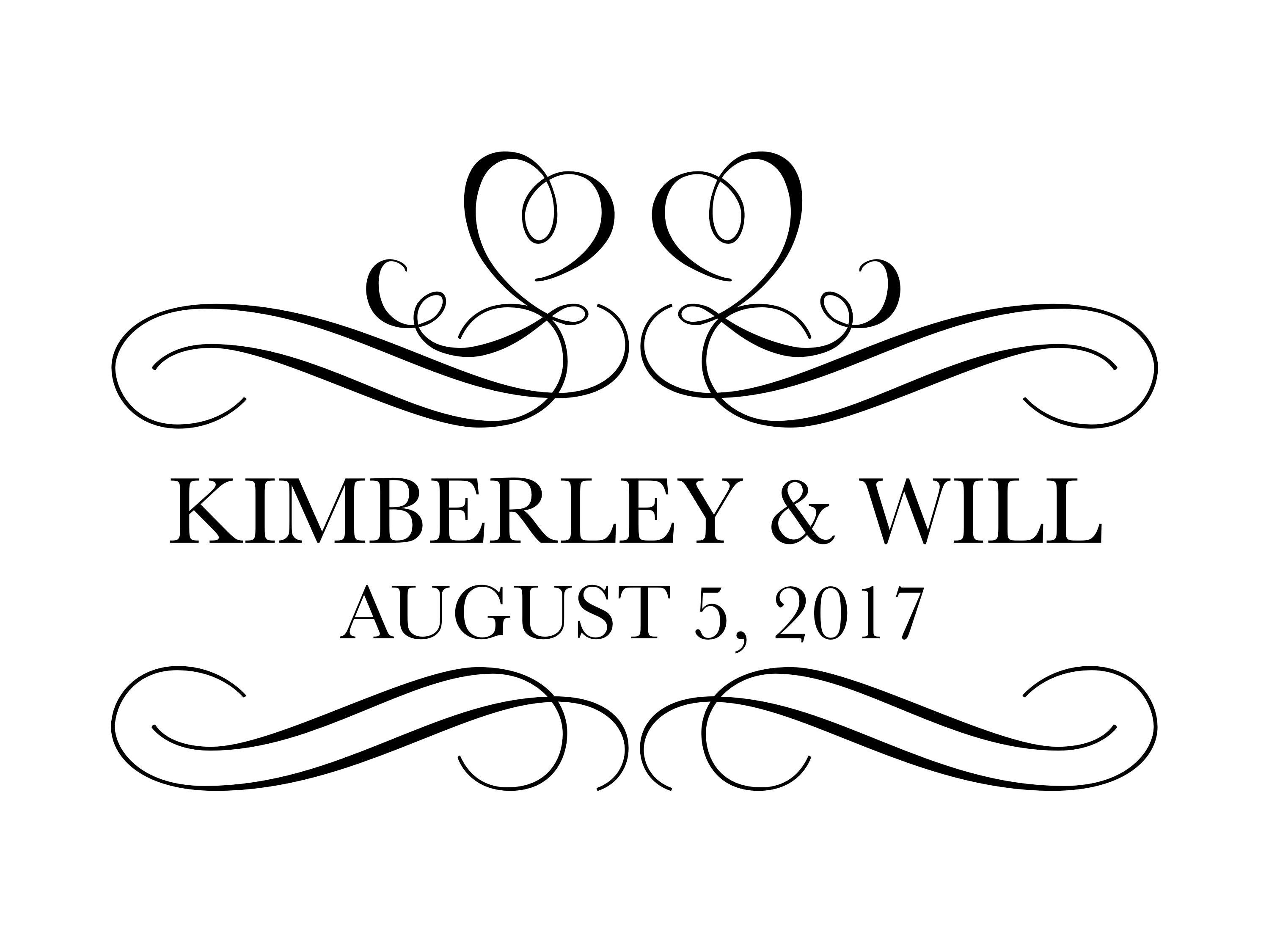 Custom Designed Digital Wedding Monogram Design Wedding Logo Etsy