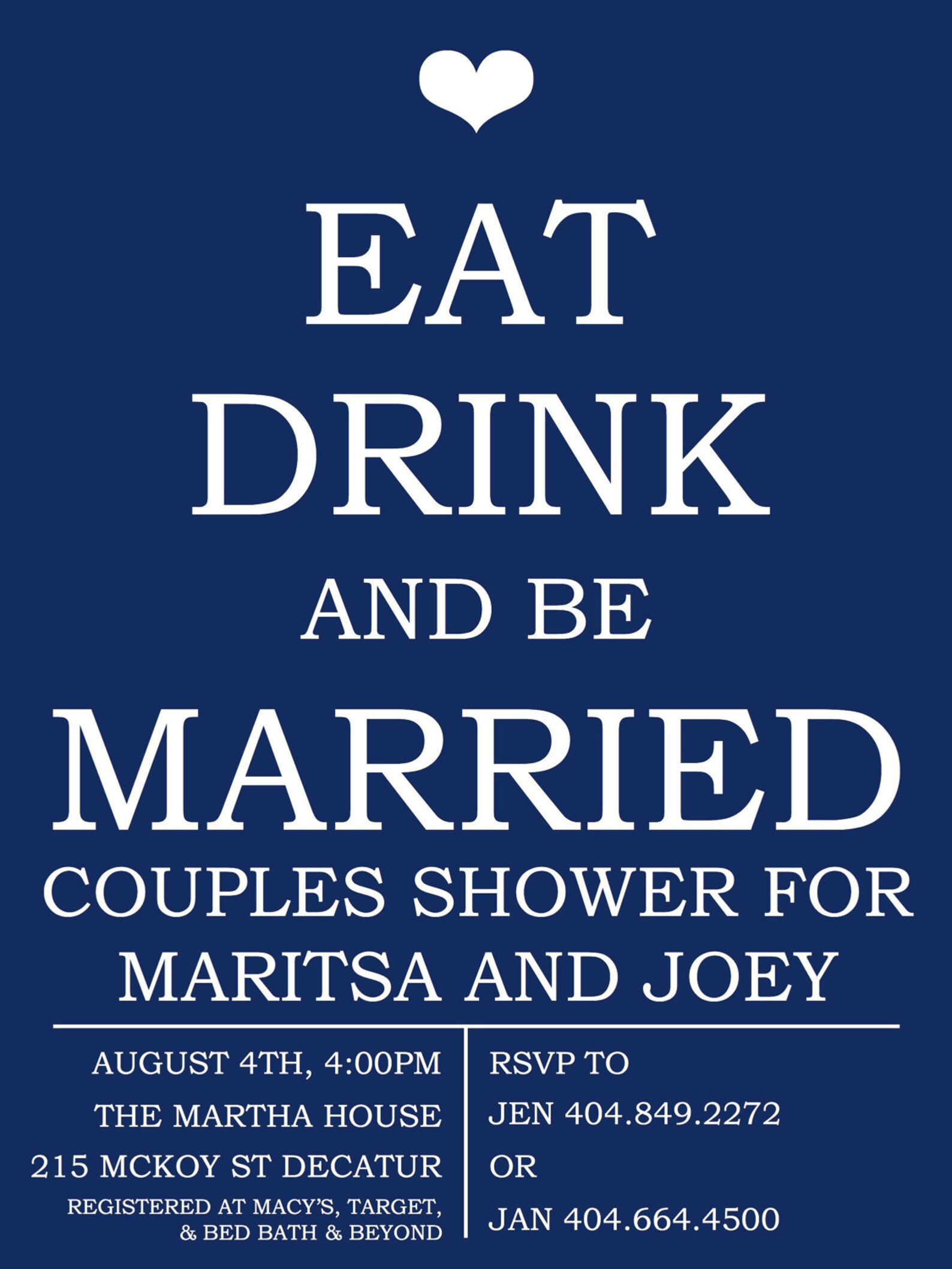 Couples Wedding Shower Invitation Etsy