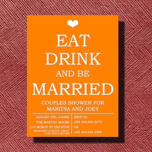 Couples Wedding Shower Invitation image 1