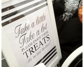 Wedding Reception Candy Bar/Buffet Sign