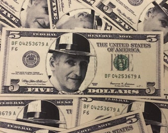 Custom Face Five Dollar Bill: Unique Birthday Gift (Digital File or Print)