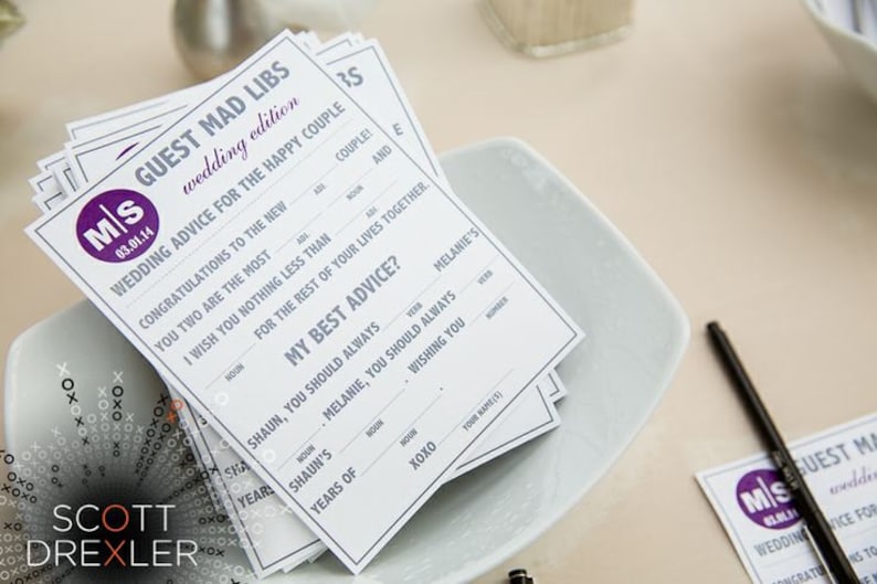 Printable Wedding Mad Libs A Fun Guest Book Alternative image 2