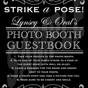 Wedding Photo Booth Guestbook Sign image 2