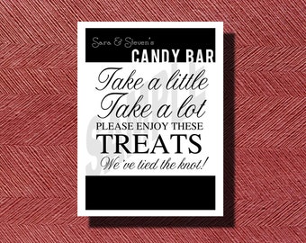 Wedding Candy Bar Sign