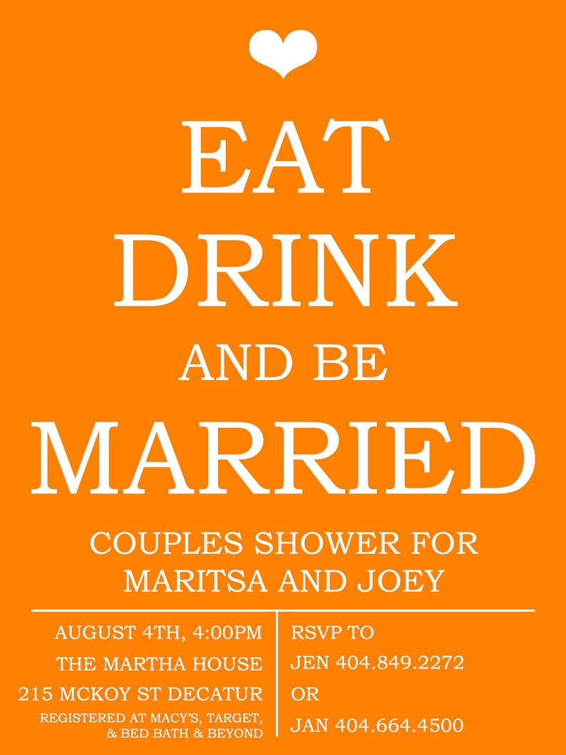 Couples Wedding Shower Invitation image 2