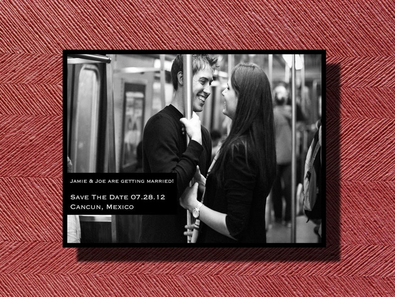 Custom Designed Printable Save the Date Photo Card DIY image 1