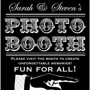 Printable Wedding Photo Booth Sign - Etsy