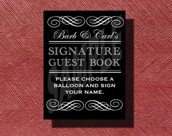 Wedding Signature Balloon Guest Book Sign