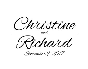 Custom Designed Digital Wedding Monogram, Digital Gobo Design, Custom Designed Wedding Logo, Custom Logo or Monogram for any Special Event