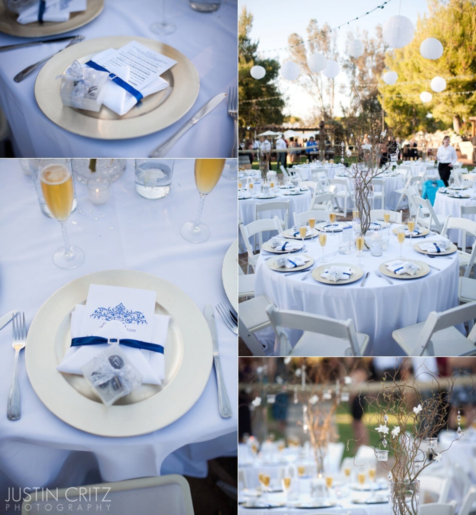 Elegant Monogramed Wedding Reception Table Setting Card Etsy