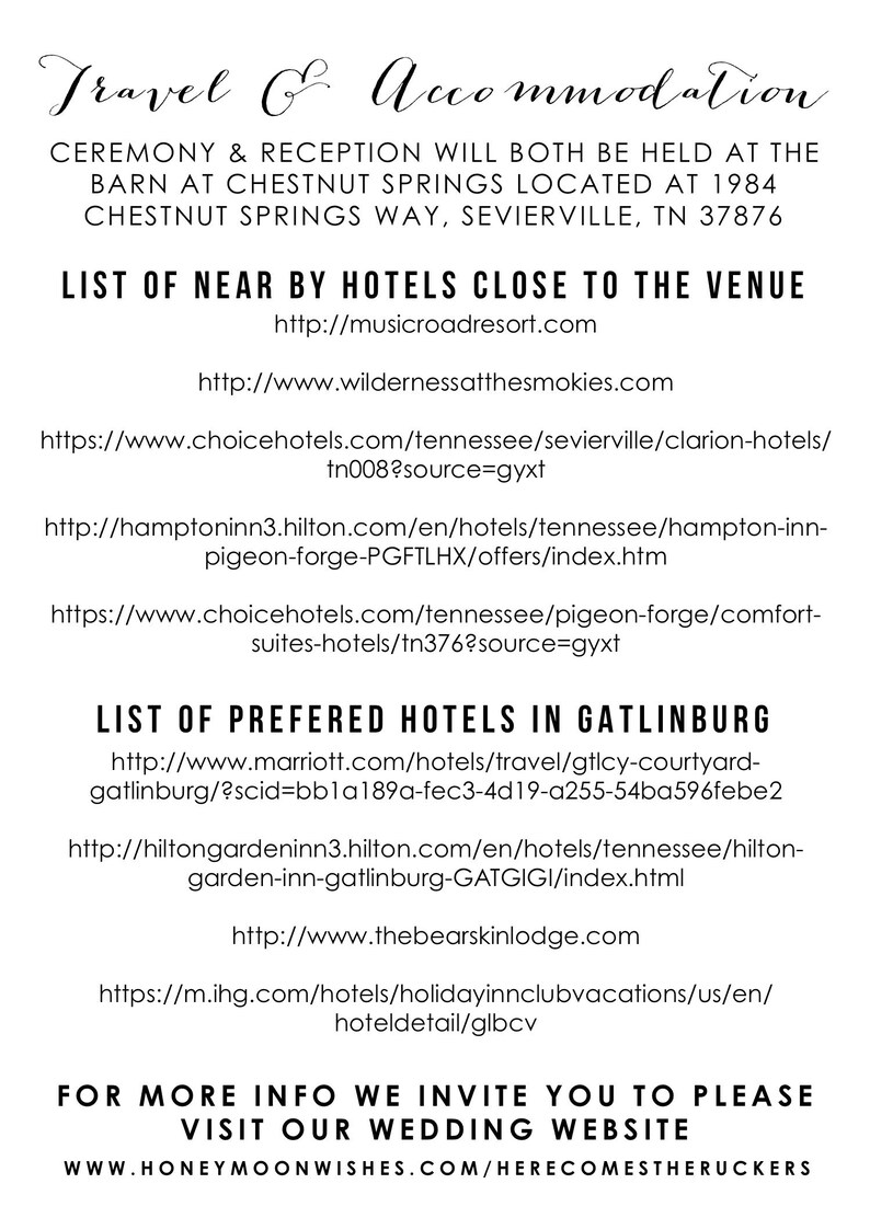 Wedding Day Contact Sheet Please Call Anyone but the Couple Etsy