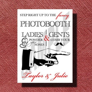 Wedding Photo Booth Sign DIY image 1