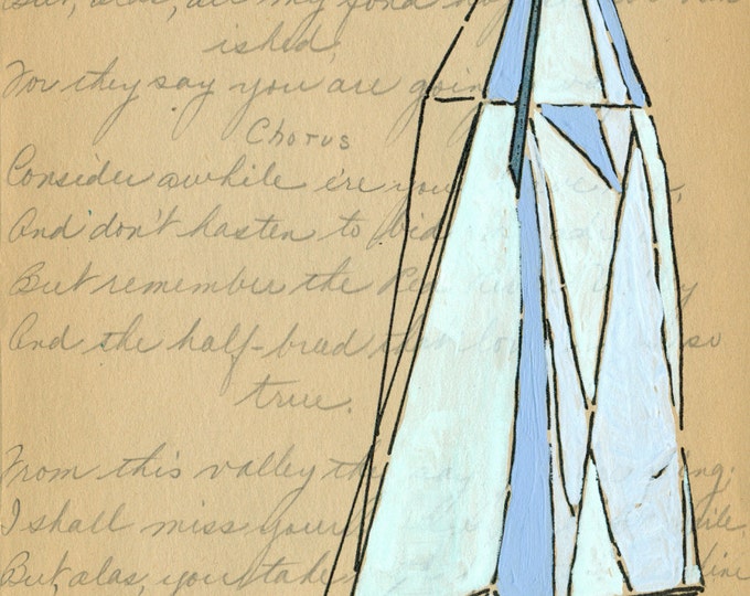 Sail Away With Me Honey/ Small Original Art Etsy