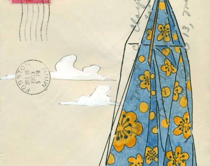 Sail Away With Me Honey/ Small Original Art Etsy