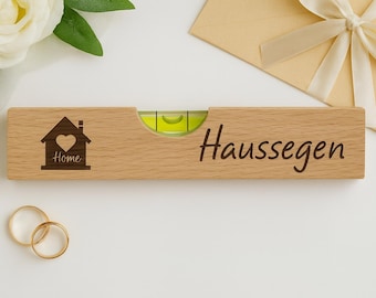 Wooden spirit level - house blessing