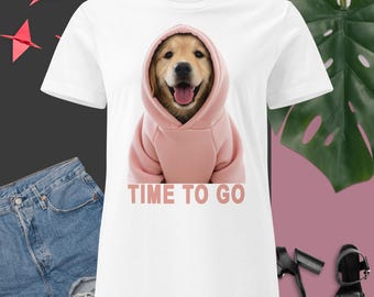 Women’s softstyle T shirt Dog in a Hoodie