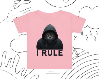 Baby jersey Cat Rule T shirt